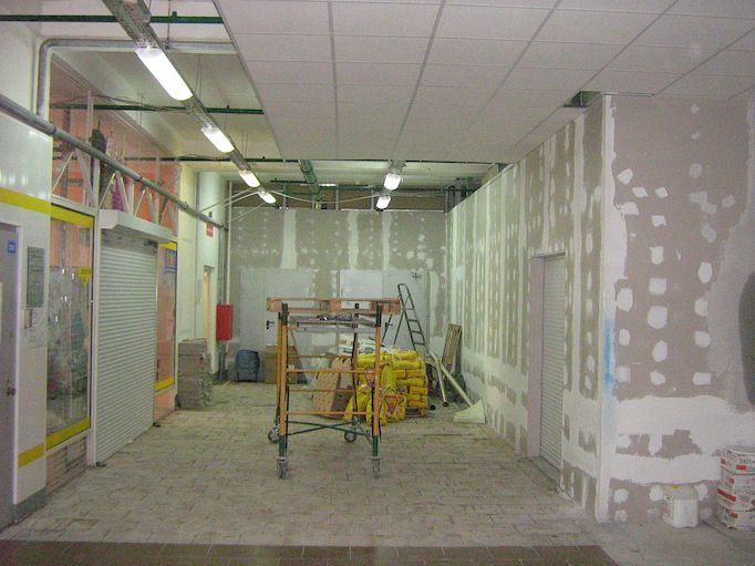 ремонт магазина в торговом центре